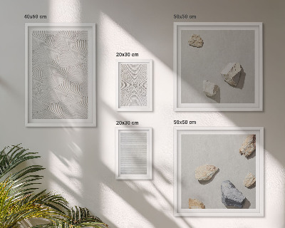Galeria de parede Pedras geométricas de papelão