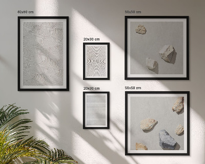 Galeria de parede Pedras geométricas de papelão