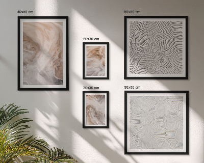 Parede galeria de quadros padrões de textura de pedra de mármore