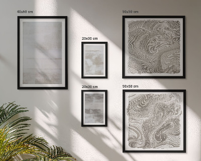 Conjunto de 5 quadros com moldura Texturas desgastadas em estilo moderno