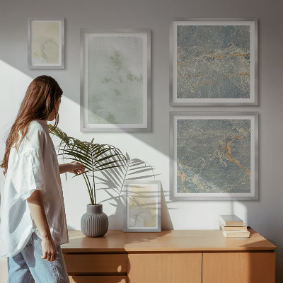 Parede galeria de quadros Texturas de tinta aquarela pastel