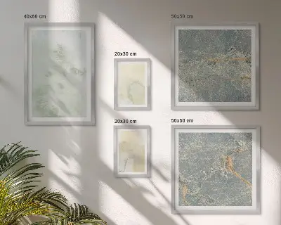 Galeria de quadros para parede com texturas de tinta aquarela em tons pastel
