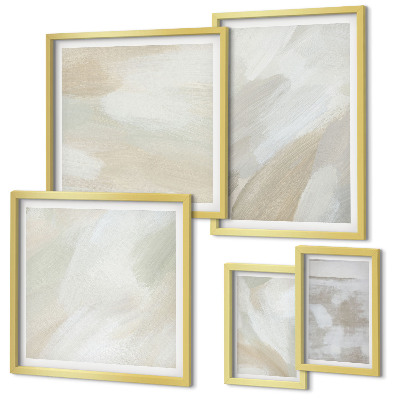 Galeria de parede Pintura abstrata com pincel.