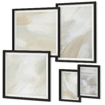 Galeria de parede Pintura abstrata com pincel.