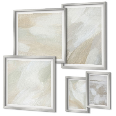 Galeria de parede Pintura abstrata com pincel.