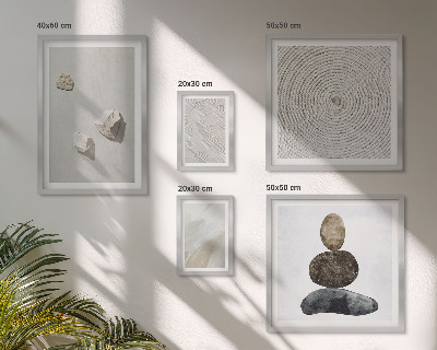 Parede galeria de quadros Pedras arenosas pintura moderna