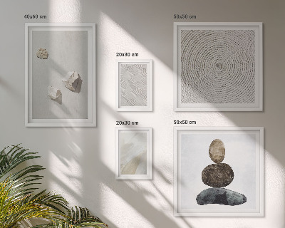 Parede galeria de quadros Pedras arenosas pintura moderna