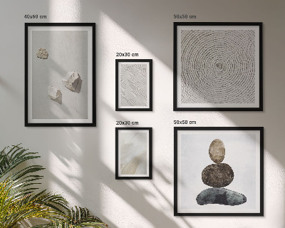Parede galeria de quadros Pedras arenosas pintura moderna