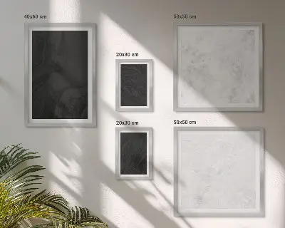 Conjunto de 5 quadros decorativos com estampas de mármore em tons escuros