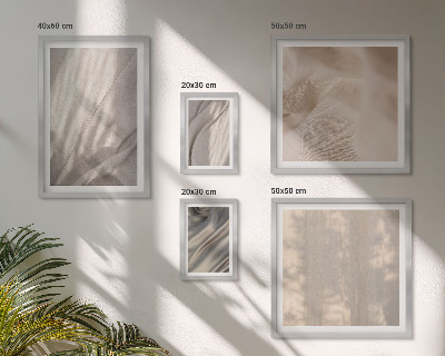 Conjunto de 5 quadros com moldura Tecidos boho naturais em close-up