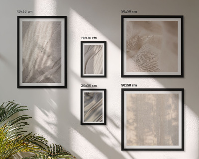 Conjunto de 5 quadros com moldura Tecidos boho naturais em close-up