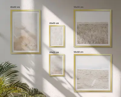 Galeria de quadros de parede com texturas em tons pastel na moda