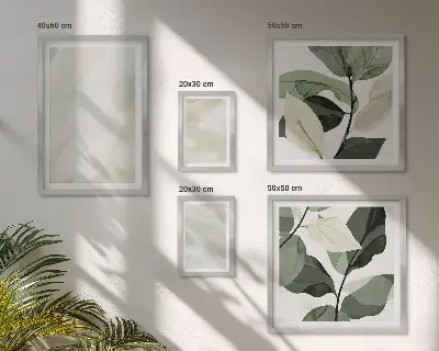 Conjunto de 5 quadros decorativos com estampas abstratas em cores vibrantes estilo boho