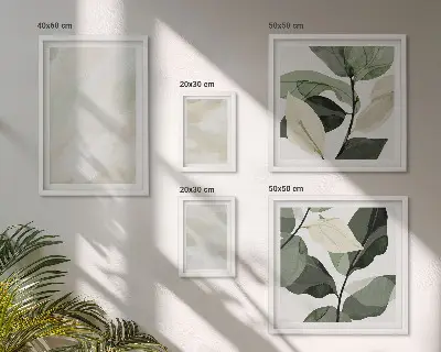 Conjunto de 5 quadros decorativos com estampas abstratas em cores vibrantes estilo boho