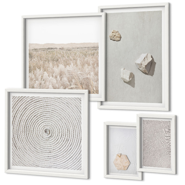 Galeria de parede Texturas de areia boho leves