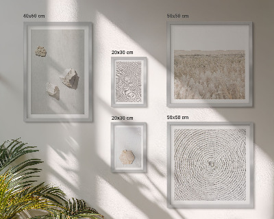 Galeria de parede Texturas de areia boho leves