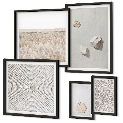 Galeria de parede Texturas de areia boho leves