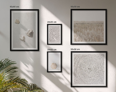 Galeria de parede Texturas de areia boho leves