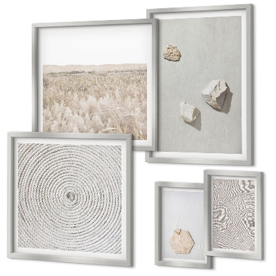 Galeria de parede Texturas de areia boho leves