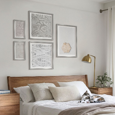 Parede galeria de quadros Texturas de areia boho leves