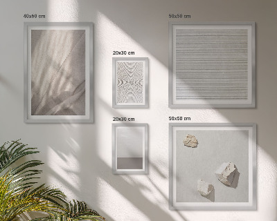 Conjunto de 5 quadros com moldura Texturas boho delicadas da natureza