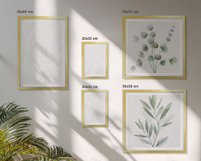 Conjunto de 5 quadros decorativos Estrutura elegante de galhos de mármore