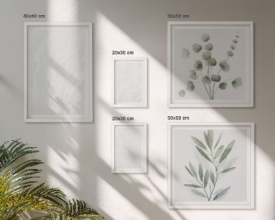 Conjunto de 5 quadros decorativos Estrutura elegante de galhos de mármore