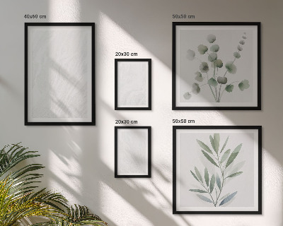 Conjunto de 5 quadros decorativos Estrutura elegante de galhos de mármore