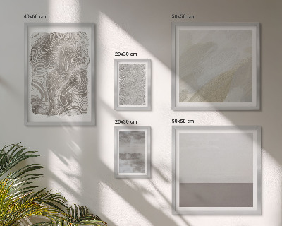 Conjunto de 5 quadros decorativos Padrões abstratos industriais