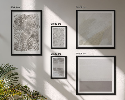 Conjunto de 5 quadros decorativos Padrões abstratos industriais