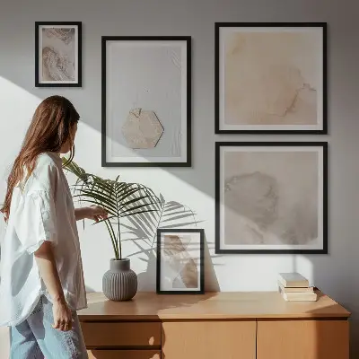 Galeria de quadros para parede abstração da natureza assinada pelo designer