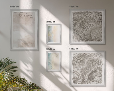 Conjunto de 5 quadros decorativos Tintas aquarela delicadas