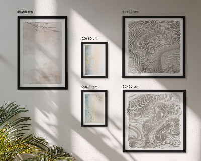 Conjunto de 5 quadros decorativos Tintas aquarela delicadas
