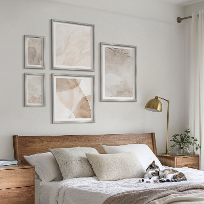 Galeria de parede Tintas aquarela com texturas boho