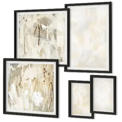 Galeria de quadros para parede pintura com design de textura brilhante