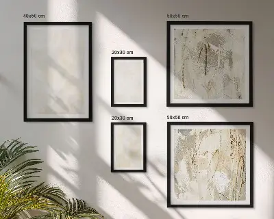 Galeria de quadros para parede pintura com design de textura brilhante