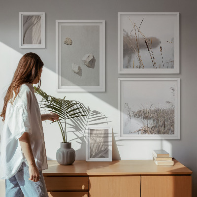 Galeria de parede Detalhes da estrutura em estilo boho