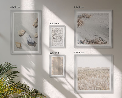 Parede galeria de quadros Texturas naturais boho