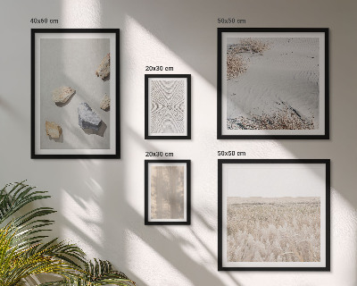 Parede galeria de quadros Texturas naturais boho