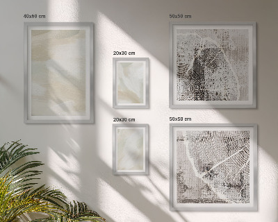 Conjunto de 5 quadros com moldura minimalismo na textura da tinta