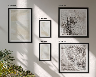 Conjunto de 5 quadros com moldura minimalismo na textura da tinta