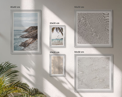 Galeria de parede Vistas da praia com areia no verão