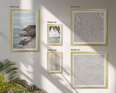 Galeria de parede Vistas da praia com areia no verão