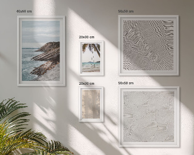 Galeria de parede Vistas da praia com areia no verão