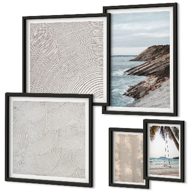 Galeria de parede Vistas da praia com areia no verão