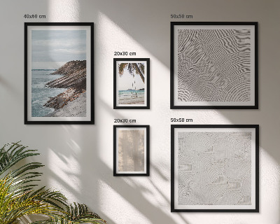 Galeria de parede Vistas da praia com areia no verão