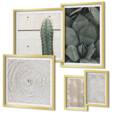 Parede galeria de quadros Texturas de verão com um toque tropical