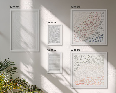 Conjunto de 5 quadros decorativos Estruturas brilhantes seguem padrões