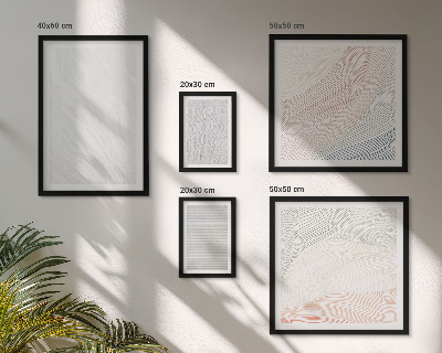 Conjunto de 5 quadros decorativos Estruturas brilhantes seguem padrões