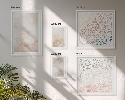 Galeria de parede Folhas e manchas em aquarela
